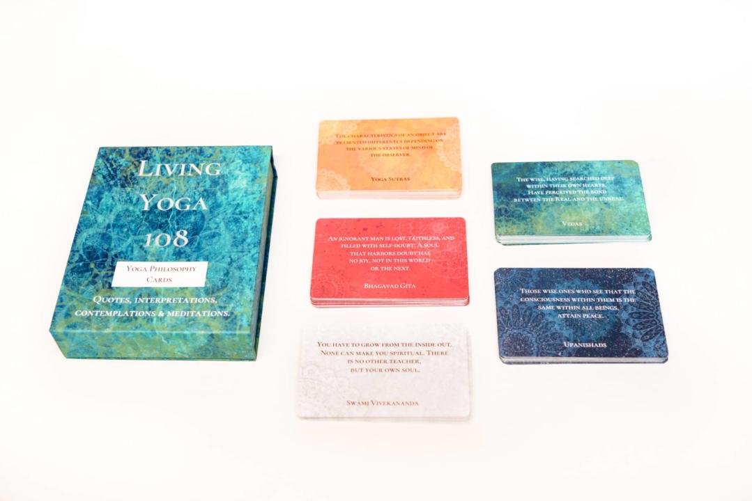 living yoga cards and box