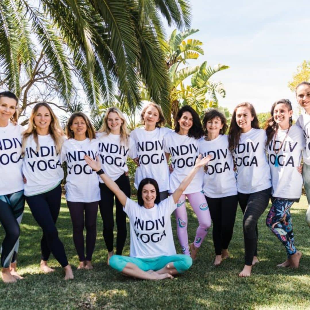 Indiv Yoga group of students