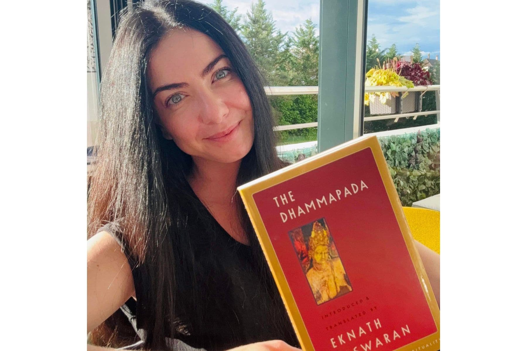 Charlie with the dhammapada