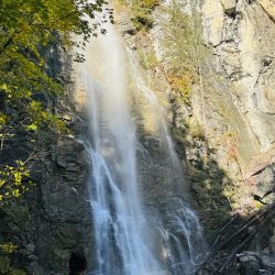 Yoga retreat waterfall