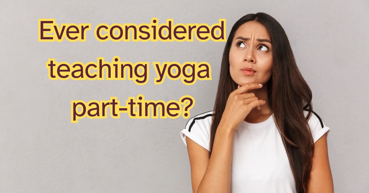 woman thinking if she can teach yoga part-time