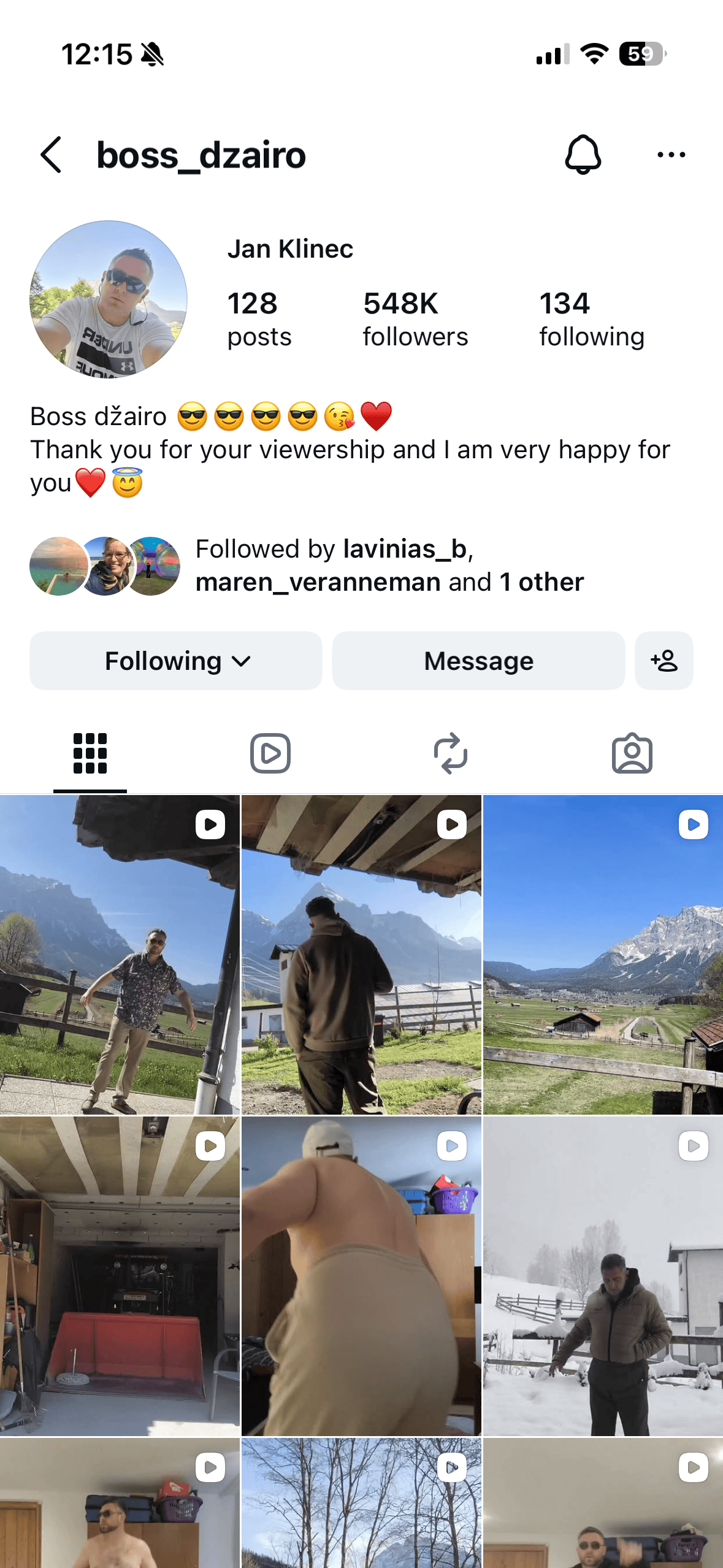 boss dzairo instagram page