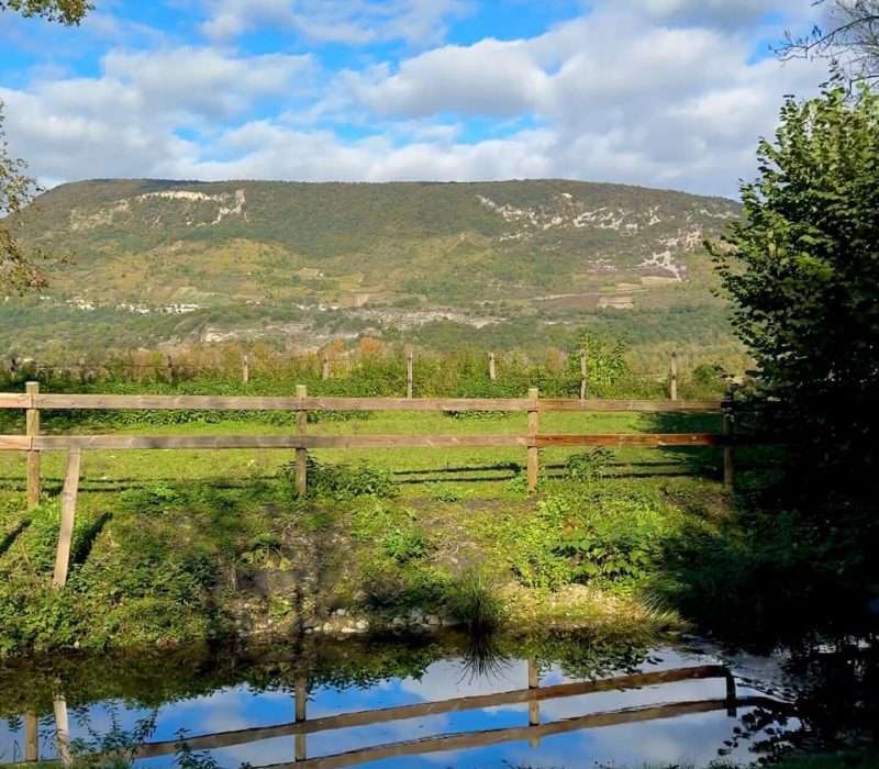 Sohum mountain and pond